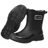 Botas de Chuva Confortáveis e Versáteis para Casal, Botas de Chuva Casuais Impermeáveis de Cano Curto Antiderrapantes, Sapatos de Borracha Resistentes ao Desgaste para Pesca, Trabalho e Cozinha