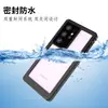 Funda Impermeable de Pimiento Rojo Adecuada para Samsung S23Ultra Natación al Aire Libre Buceo de Alta Calidad Funda Protectora Integral Anticaídas