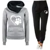 Conjunto de Sudadera Estampada para Hombre y Mujer 2023 Otoño e Invierno Sudadera con Capucha Conjunto Deportivo Ropa Deportiva para Correr