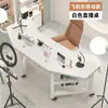 Mesa de Transmissão ao Vivo Mesa para Computador Móvel Mesa de Competição Mesa para Sala de Transmissão ao Vivo de Âncora Bancada de Trabalho com Display Rotativo