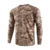 Camiseta Masculina de Manga Longa para Esportes ao Ar Livre, Escalada, Ciclismo, Primavera e Outono, Ajustada, Pesca, Yoga, Confortável