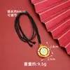 Corriente Nacional Vietnamita Oro Arena Collar para Mujer Sentido de Alta Gama Brújulas de la Fortuna Giratorias Colgante Retro Color Duradero Accesorios