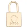 Acessórios DIY Cadeado Pequeno Pingente Único Joias Versão Coreana Liga Galvanizada Colar Pulseira Brincos Pingente Atacado Transfronteiriço