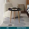 Mesa redonda pequeña nórdica, mesa de centro, mesa auxiliar para sofá, balcón, dormitorio, mesa de centro redonda simple para sala de estar de apartamento de alquiler
