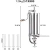 Suministro exclusivo transfronterizo de embutidora de salchichas de estilo de pinza vertical de manivela manual, máquina para hacer salchichas de acero inoxidable, herramienta casera para hacer salchichas de uso doméstico