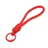 Lanyard Corto con Anilla de Resorte Multicolor Correa para Teléfono Bloqueo de Color Simple Accesorio DIY Llavero Decoración