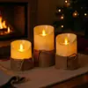 Vela Eletrônica de LED com Corda de Cânhamo e Chama Simulada para Decoração de Proposta de Casamento e Decoração de Casa Atacado