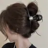 Nuevo Modelo 2025 Diseño Sencillo Pinza para el Cabello de Tiburón con Forma de Ola para la Parte Trasera de la Cabeza, Pinza Grande de Gama Alta para Mujeres