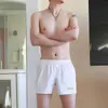 Cueca Box Masculina 100% Algodão, Respirável, Alta Elasticidade, Roupa Íntima Não Abafada, Calça Casual para Casa, Praia, Dormir, Tamanho Grande Solta