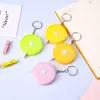 Cinta Métrica Pequeña Portátil Retráctil 1.5m Color Caramelo Mini Cinta Métrica Regla Telescópica Automática Cinta para Medir Ropa Venta al por Mayor