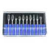 Kit com 5 Peças Lima Rotativa para Marcenaria em Aço Rápido com Haste Hexagonal, Lima de Formato Especial, Cabeça de Esmerilhar Elétrica, Haste de 6,35mm, Ferramenta de Esmerilhar