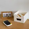 Caja de Almacenamiento de Escritorio Apilable Simple Moderno Control Remoto Caja de Almacenamiento de Suministros de Oficina Caja de Almacenamiento de Artículos Varios Caja de Almacenamiento