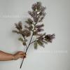 Nova Flor de Plástico Simulado Pinheiro Fofo Pinheiro Gordo 3 Pontas Baunilha Planta de Casamento Base de Decoração de Planta Verde em Estoque