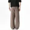 Nuevos Pantalones Deportivos Casuales Simples Holgados de Talla Grande para Hombre Verano 2026, Pantalones Largos Deportivos Rectos con Caída Estilo Americano para Hombre