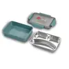 Lonchera de Acero Inoxidable 304, Lonchera Térmica para Comida Ligera, Lonchera de Grado Alimenticio con Tapa, Lonchera Compartimentada para Trabajadores de Oficina