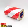 Fita de Advertência Filme Refletivo Listrado Diagonal Preto Amarelo 5cm 10cm Tiras Adesivas Refletivas Adesivo Anticolisão Impermeável Alerta Marca de Segurança