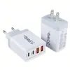 Carregador de Cabeça Super Rápido Pd55W Transfronteiriço 2A2C Multi-Porta Flash Charging Head Adequado para Carregador de Celular Apple 17