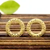 Accesorios de joyería de bricolaje con forma de flor hueca de varios estilos de cobre puro, material de horquilla para tocado antiguo