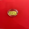 Adesivo de Celular Shuibeicai Ouro 999 Ouro Puro Princesa Por Favor Enriqueça Gato da Sorte Folha de Ouro Puro Venda Direta da Fábrica