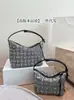 2026 Nuevo Modelo Bolsa para Lonchera Bordada Jacquard Cubi de Luo Jia, Bolso de Hombro Cruzado, Bolso Vintage de Lona Debajo del Brazo para Mujer