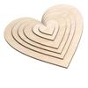 Plantillas con Forma de Corazón DIY Decoración de Boda Hecha a Mano Tablas de Madera Varios Tamaños Piezas de Madera con Forma de Corazón Guardería Madera al por Mayor Productos de Madera