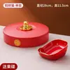 Caja de Dulces Roja de Año Nuevo Plato de Frutas Secas para Boda Plato de Frutas para Mesa de Café de Sala de Estar Familiar Plato de Frutas Frutas Secas Fruta Melón Plato Ácido