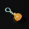 Colgante de Ágata Natural Flor de Loto Amuletos Pequeños para Cadena de Teléfono Pulsera Collar Mini Accesorio Directo del Fabricante