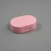 Caixa de Armazenamento de Lentes de Contato Coloridas Portátil Simples de Luxo Leve para Mulheres Caixa Fosca da Moda INS Caixa de Armazenamento com Espelho de Alta Qualidade