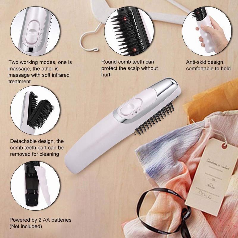 Buy TAKROLDS1132 Head Massage Comb Electric Infrared Laser Hair Comb