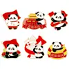 Broche de Feriado Nacional Desenho Animado Fofo Panda Insígnia Texto Patriótico Onze Celebração Insígnia Comemorativa Tendência Nacional Acessórios