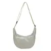 Bolsa de Lona Nueva de Otoño 2025 con Forma de Empanadilla para Mujer, Bolso Cruzado de Viaje, Bolso Versátil de Hombro/Debajo del Brazo
