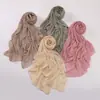 Lenço de Chiffon com Pérolas, Novo Estilo, Gota d'Água de Strass Premium, Lenço Étnico Hui, Lenço de Cabeça Malaio, Hijab