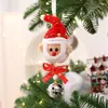 Colgante de Palo Giratorio con Giro Nuevo Transfronterizo de Papá Noel Decoración de Atmósfera Navideña Dibujo Animado Colgante de Viejo con Campana