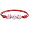 Pulseiras de Baseball Tecidas Populares Transfronteiriças, Pulseiras de Pulso Esportivas de Basquete, Futebol, Rugby, em Estoque com Grandes Quantidades e Preços Excelentes