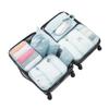 Bolsa de Armazenamento de Bagagem de Grande Capacidade, Conjunto de Sete Peças para Viagem, Bolsa com Cordão para Roupas Íntimas e Sapatos, Bolsa Portátil para Armazenamento de Roupas