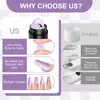 Limegirl Arte de Uñas Gel de Extensión Antiadherente Se Puede Moldear a Mano Tallado Ligero Gel de Fototerapia para Dar Forma Set