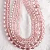 Cuentas de Cristal Transparentes Que No Se Desvanecen, Cuentas Redondas para Collares y Pulseras DIY, Cuentas Sueltas, Accesorios de Cuentas de Vidrio
