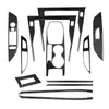 Kit de Modificación Interior de Fibra de Carbono Real con Resina Adecuado para Peugeot 208, Pegatina de Resina para Modificación del Volante de Peugeot