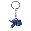 Popular Colgante Llavero para Mochila de Hockey sobre Hielo Colgante Pegamento Suave de PVC Joyería DIY Llavero Pequeño Regalo