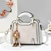2026 Nuevo Bolso de Mano Estilo Nacional Retro Bolso Cuadrado Pequeño Patchwork de Patrón Oscuro Bolso de Hombro Cruzado Individual Bolso con Colgante Simple