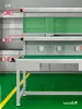 Bancada de Trabalho Anti-Estática de Fábrica para Oficina com Mesa de Operação Iluminada, Mesa de Inspeção para Experimentos de Reparo Eletrônico e Máquina de Moldagem por Injeção
