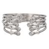 Pulsera de puño punk hip-hop nueva transfronteriza 5 juegos de pulsera abierta de metal nicho pulsera apilada traje