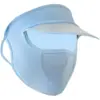 Máscara de Proteção Solar Nova de Verão para Mulheres com Aba para Brincadeiras ao Ar Livre, Cobertura Facial Anti-UV, Máscara Protetora Solar Fina de Seda de Gelo