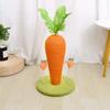 Rascador para Gatos con Forma de Zanahoria y Poste Rascador de Sisal, Juguete de Escalada para Gatos Mascotas, Herramienta para Afilar y Rascar Garras con Poste Rascador de Sisal