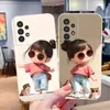 Adecuado para funda de teléfono S25ULTRA de TPU suave A54, chica de las gafas de sol A17, cubierta protectora S26PLUS linda A90, A16