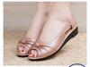 Novos sapatos femininos confortáveis 2024 salto baixo plástico moda sandálias femininas elegantes confortáveis sola macia chinelos femininos