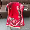 Bufanda jacquard de doble cara estilo japonés y coreano con pequeñas flores, imitación cachemir, versátil para otoño e invierno, chal cálido para mujer