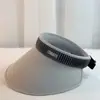 Novo chapéu de sol de seda de gelo de dupla face 2025 com aba larga, protetor solar, para passeios ao ar livre, versátil, com proteção UV, topo aéreo