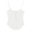 Camisola Dulce y Picante para Chica 2025 Verano Sexy Ropa Interior Top Corto Irregular sin Espalda Deseo Puro Ropa Exterior