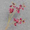 Simulación de alta gama de orquídea mariposa Fénix de 3 tenedores, pequeña flor cymbidium, modelo de hogar, habitación, decoración de boda, ramo falso, decoración de flores artificiales